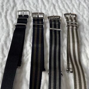 Set of Four J.Crew Men’s Striped Watch Bands
